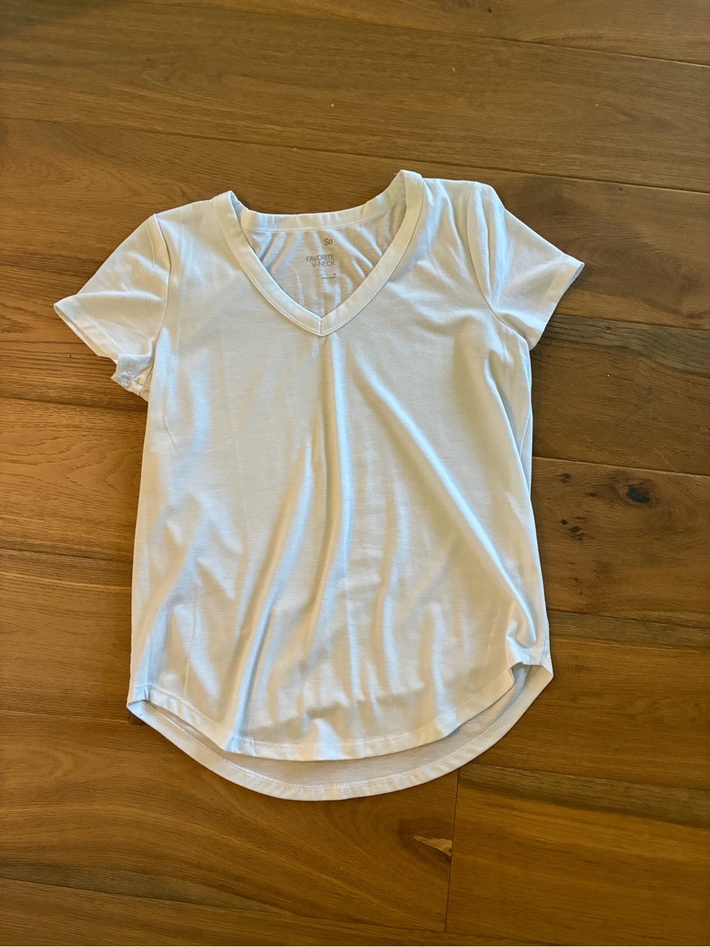 Classic White V-Neck Women's Tee